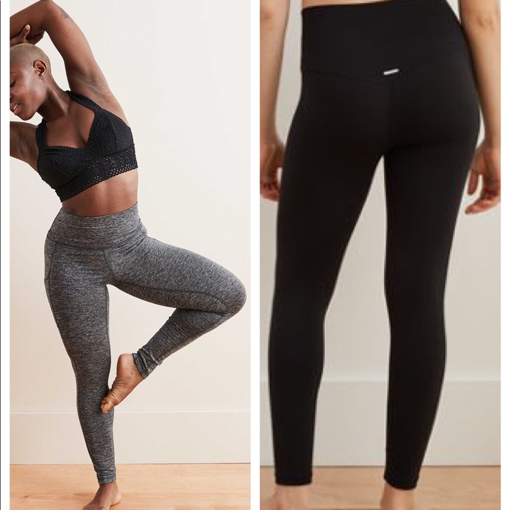 2 pairs american eagle chill play love leggings